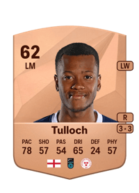 Rayhaan Tulloch Common 62 OVR