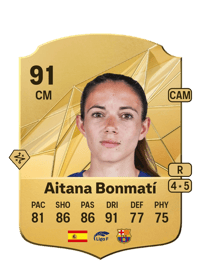 Aitana Bonmatí Rare 91 OVR