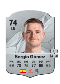 Sergio Gómez Rare 74 OVR