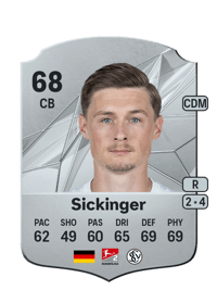 Carlo Sickinger Rare 68 OVR