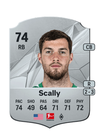 Joe Scally Rare 74 OVR