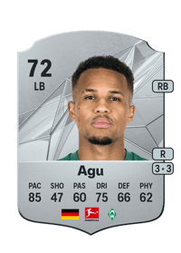 Felix Agu Rare 72 OVR