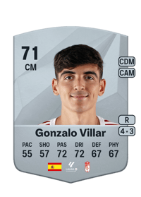 Gonzalo Villar Common 71 OVR
