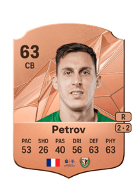 Simeon Petrov Rare 63 OVR