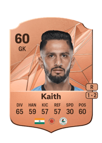 Vishal Kaith Rare 60 OVR