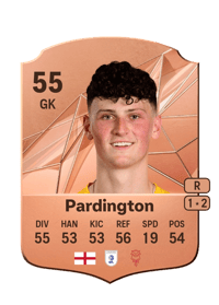 Jamie Pardington Rare 55 OVR