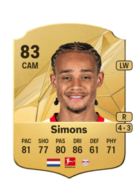 Xavi Simons Rare 83 OVR