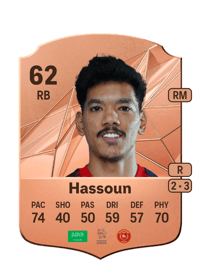 Abdullah Hassoun Rare 62 OVR