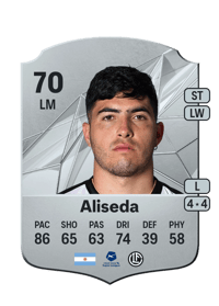Ignacio Aliseda Rare 70 OVR