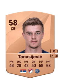 Strahinja Tanasijević Common 58 OVR