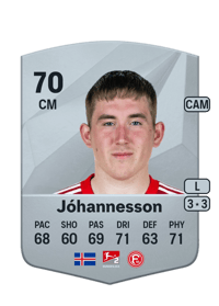 Ísak Bergmann Jóhannesson Common 70 OVR