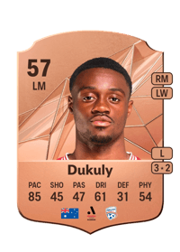 Yaya Dukuly Rare 57 OVR