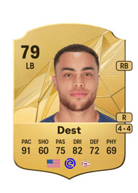 Sergiño Dest Rare 79 OVR