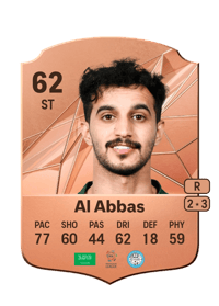 Saleh Al Abbas Rare 62 OVR