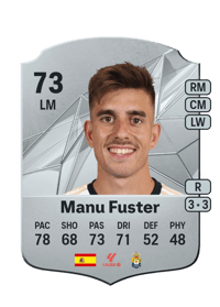 Manu Fuster Rare 73 OVR