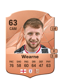 Stephen Wearne Rare 63 OVR