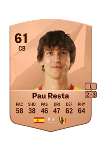 Pau Resta Common 61 OVR
