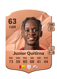 Junior Quitirna Rare 63 OVR