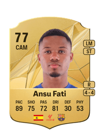 Ansu Fati Rare 77 OVR