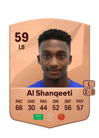 Mohammed Al Shanqeeti Common 59 OVR