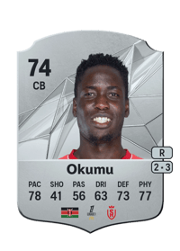 Joseph Okumu Rare 74 OVR