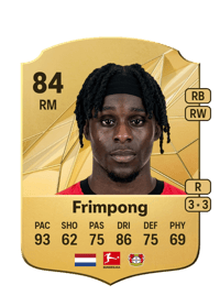 Jeremie Frimpong Rare 84 OVR