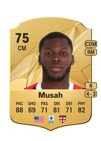 Yunus Musah Rare 75 OVR