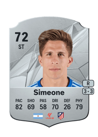 Giuliano Simeone Rare 72 OVR