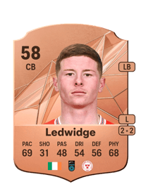 Kameron Ledwidge Rare 58 OVR