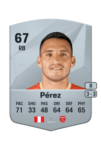 Angel Pérez Common 67 OVR