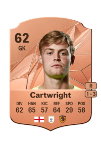 Harvey Cartwright Rare 62 OVR