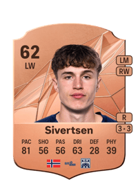 Oskar Sivertsen Rare 62 OVR