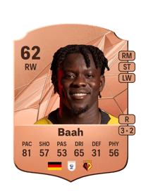 Kwadwo Baah Rare 62 OVR