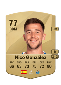 Nico González Common 77 OVR
