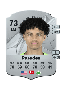 Kevin Paredes Rare 73 OVR