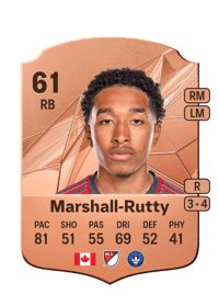 Jahkeele Marshall-Rutty Rare 61 OVR