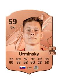Peter Urminsky Rare 59 OVR
