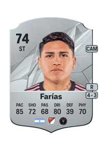 Facundo Farías Rare 74 OVR