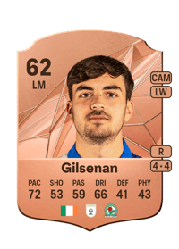 Zak Gilsenan Rare 62 OVR