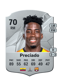 Adonis Preciado Rare 70 OVR