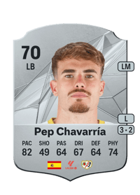 Pep Chavarría Rare 70 OVR