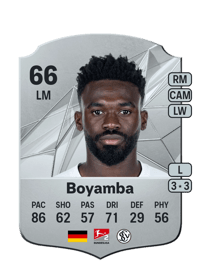 Joseph Boyamba Rare 66 OVR