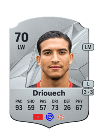 Couhaib Driouech Rare 70 OVR