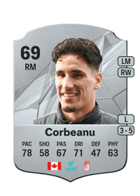 Theo Corbeanu Rare 69 OVR