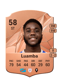 Junior Luamba Rare 58 OVR