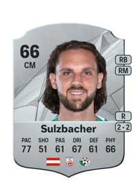 Lukas Sulzbacher Rare 66 OVR