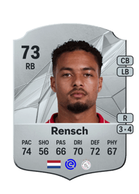 Devyne Rensch Rare 73 OVR