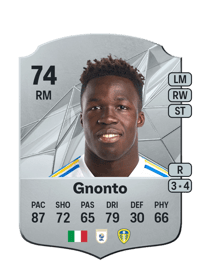 Wilfried Gnonto Rare 74 OVR
