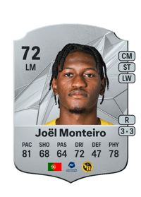 Joël Monteiro Rare 72 OVR