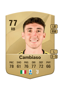 Andrea Cambiaso Common 77 OVR